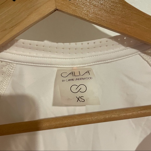 Calia By Carrie Underwood Light Pink Move Mesh Long Sleeve Workout Top Sz XS - Picture 8 of 11